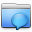 Aqua Smooth Folder iChats Icon 32x32 png